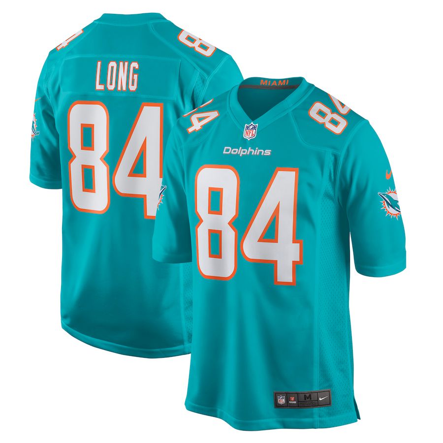Men Miami Dolphins #84 Hunter Long Nike Green Game NFL Jersey->miami dolphins->NFL Jersey